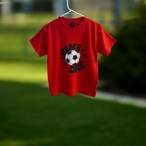 Gildan Red 'Game Day' Soccer Graphic Youth Tee